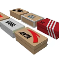 Various Branded Shoe Boxes Collection Featuring Nike Skechers Adidas Li Ning Vans Anta