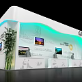 Chengdu Exhibition Booth Featuring Mountain River Landscape Display Area and Modern Lighting Design