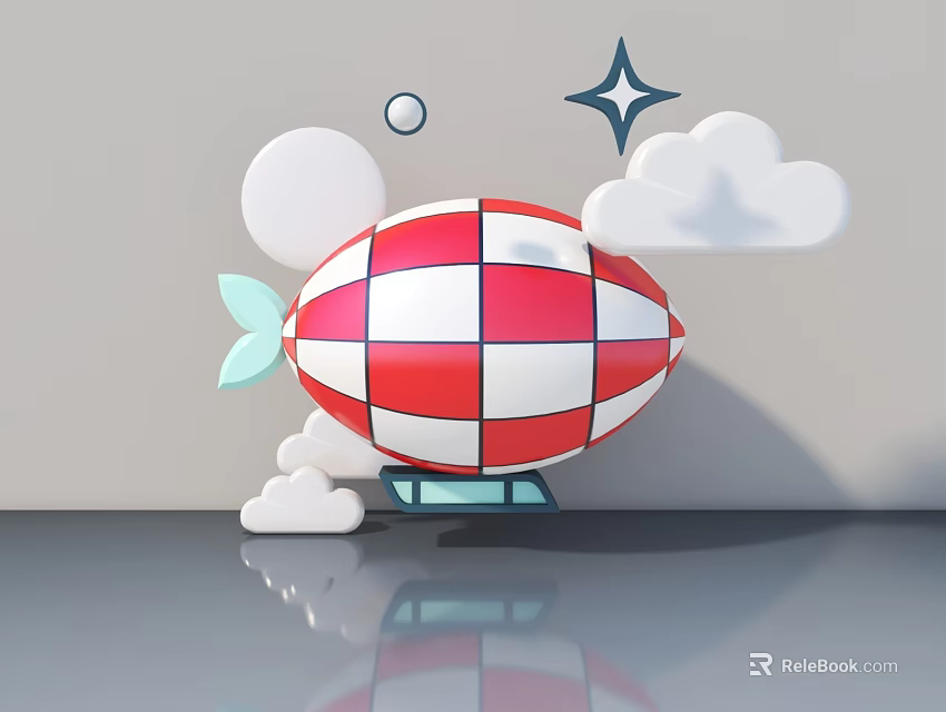 Modern Hinged Door With Red White Checkerboard Pattern And Modern Design Style 3d model 