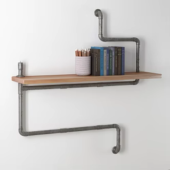 Industrial LOFT Wall Shelf Wall Decorations 3d model