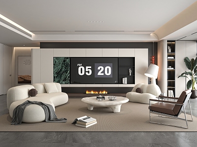 Modern Home Living Room model