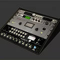 Professional Electronic Audio Mixer With Digital Display Control Panel Knobs And Faders