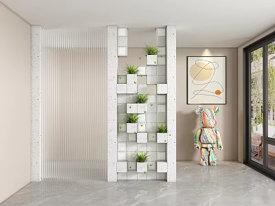 Entrance aisle partition 3d model