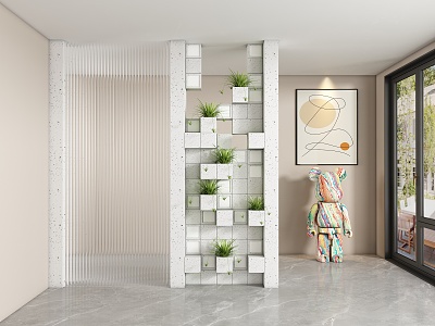 Entrance aisle partition 3d model