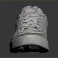 White Casual Sneakers With Colorful Patterns Lace Up Design And Lightweight Sole