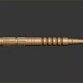 Golden Metallic Daily Life Tool With Cylindrical Ring Design And Stable Stand Base