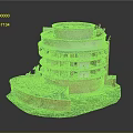Circular Multi Storey Building With Red Brick Base Light Colored Floors Balconies And Surrounding Grass