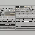 Modern spotlighting combination 3d model
