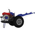 modern rotary tiller 3d model
