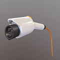 Industrial Charging Equipment With White Body Black Connector And Orange Cable