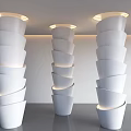 Special-Shaped Column Spiral Column Creative Package Column Cylindrical Package Column Decorative Column 3d model