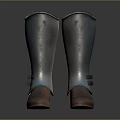 Metallic Protective Boots With Leather Sole For Daily Use And Style