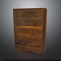 Sturdy Classic Wooden Bookshelf With Multiple Open Shelves And Natural Finish