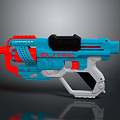 Commander Elite 24 Toy Gun With Blue Red White Plastic Design And Vibrant Colors