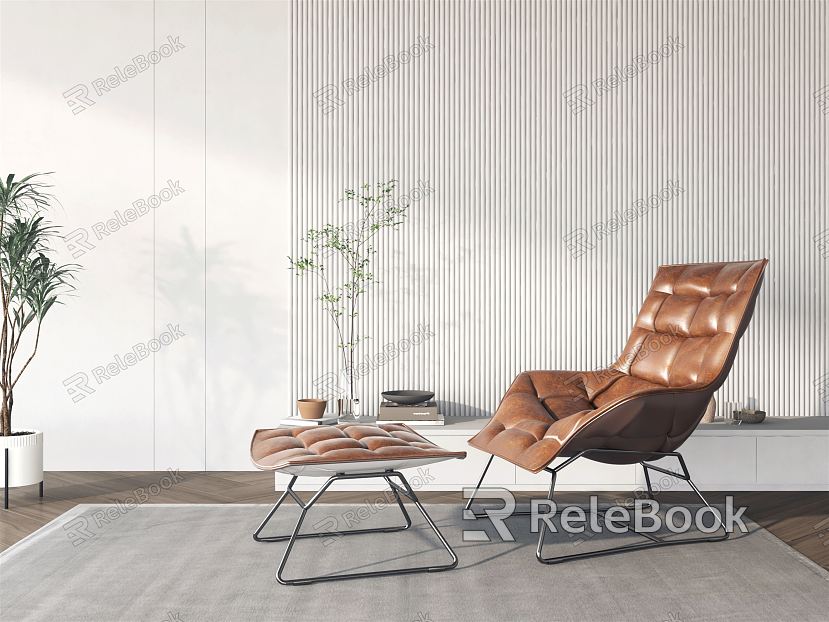 Modern Leisure Chair Leather Leisure Chair model