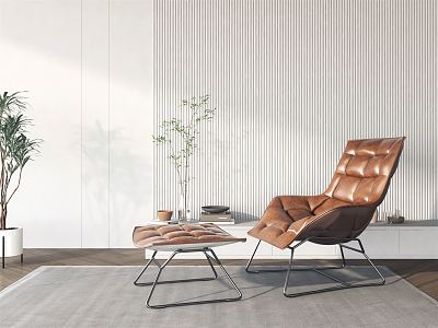 Modern Leisure Chair Leather Leisure Chair model