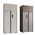 Modern Double Door Refrigerators With Two Different Color Options And Sleek Design 3d model