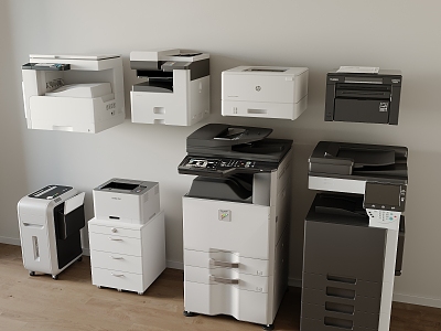 Modern Printers 3d model