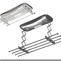 Foldable Portable Hangers with Metal Frame and Plastic Parts in Gray and Black