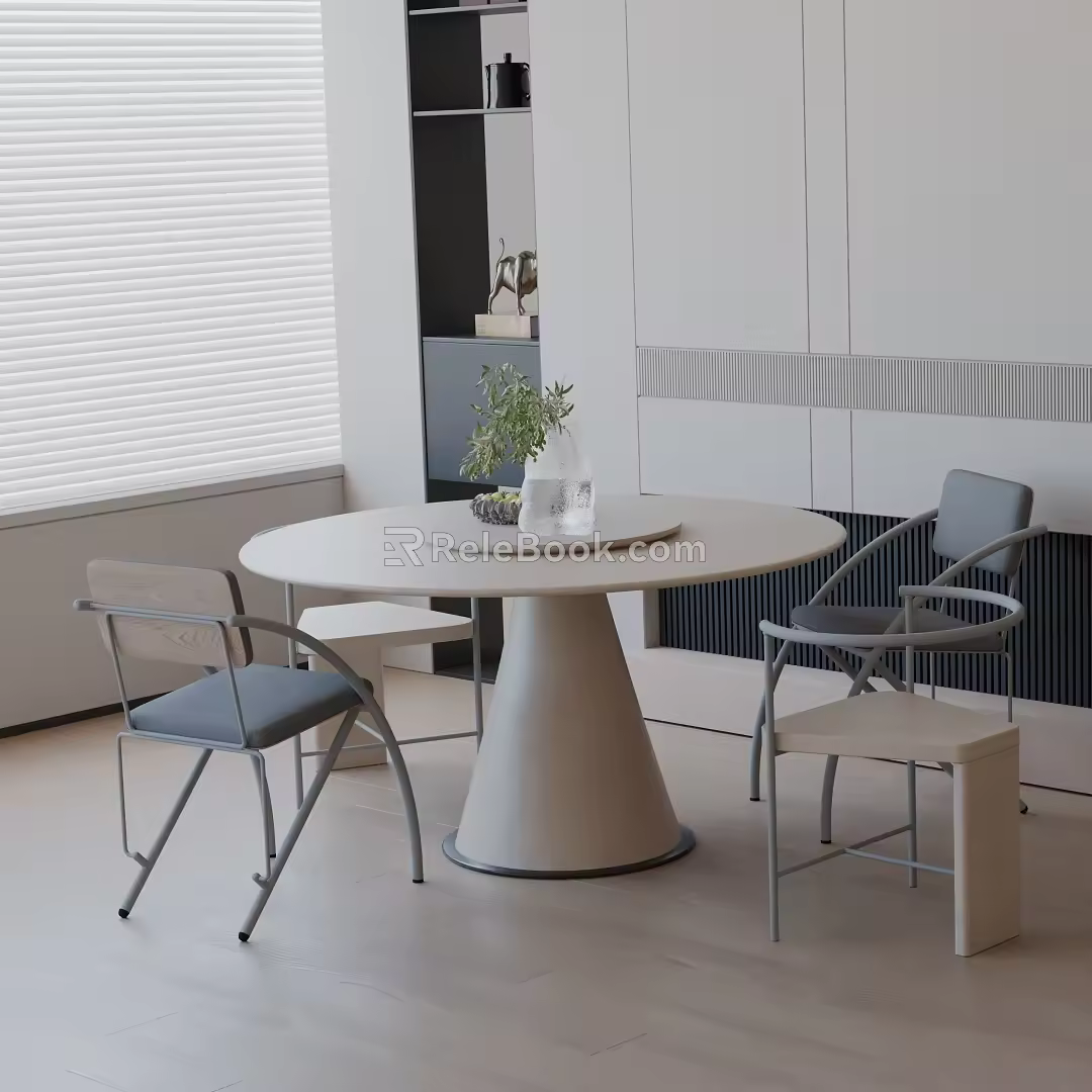 Modern table combination 3d model