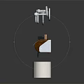 Bathroom Living Essentials With Metal Towel Racks Wooden Paper Holder And Toilet Roll