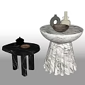 Modern Corner Table Side Table Corner Table Coffee Table Side Table Low Table Ornaments Marble Side Table Coffee Table Decorative Table 3d model