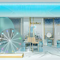 Luxurious Jewellery Store Interior With Elegant Display Cases And Chandelier Lighting