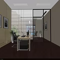 Spacious Cultural Center Exhibition Hall With White Sculptures And Wall Paintings