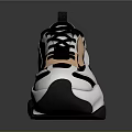 Fashionable Trendy Chunky Sole Sneakers With White Black Pink Color Casual Design
