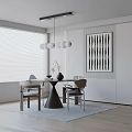 Modern table combination 3d model