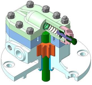 modern pump 3d model