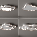 Modern Ceiling Lamp Cloud Ceiling Lamp Creative Ceiling Lamp Bedroom Living Room Children's Room Simple Ceiling Lamp Cloud 3d model