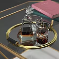 Pink Sofa With Pink Cushions Face Patterned Decor And Gold Geometric Frame Glass Coffee Table