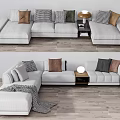 Modern Multiplayer Sofa 3d model