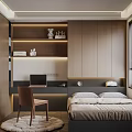 Tatami Bedroom Interior Design With Built in Wardrobe Desk Window And Storage