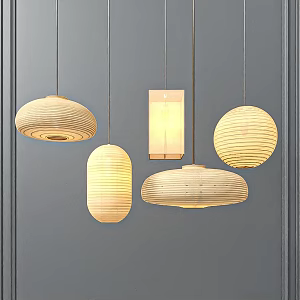 Modern chandelier 3d model