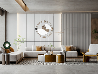 modern living room 3d model