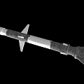 Airplane Structure 3D Model With Detailed Metallic Components And Black White Render