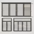 modern sliding window 3d model