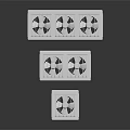 Three White Air Cooler Fans With Modern Design For Home Cooling Use