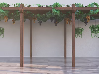 Modern Grape Rack 3d model