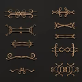 Collection of Elaborate Carved Patterns With Various Decorative Ornamental Design Styles