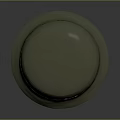 Beige Flat Top Hat With Brim And Two Small Holes For Casual Fashion