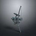 Crossbow Mechanical Crossbow Shift Bow and Arrow Shoot Far Equipment Weapons High-tech Crossbow 3d model