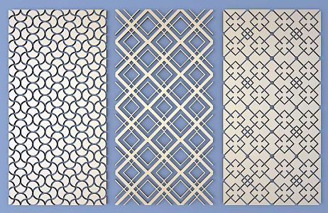 New Chinese style carved ancient pattern 3d model