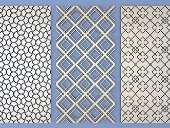 New Chinese style carved ancient pattern 3d model