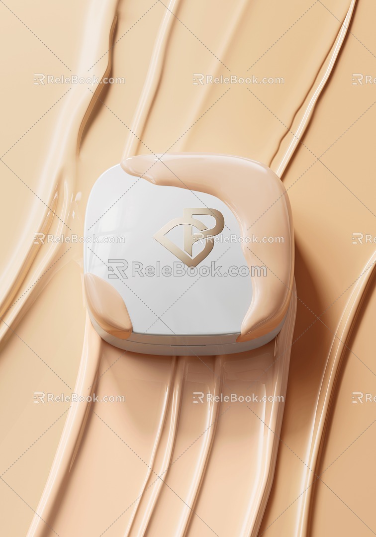 Cosmetic Concealer Liquid Foundation Cream Facial Cleanser Skin Care Products 3d model