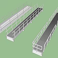 Durable Metal Ramps with Safety Railings Heavy Duty Industrial Hardware Tools