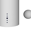 Wejoyful Black Cylindrical Daily Use Appliance With Buttons Indicator Lights And Gray Sphere