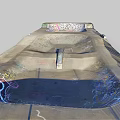 Outdoor Skate Park With Concrete Ramps And Graffiti For Sports Fitness Activities